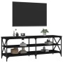 TV stand made of black plywood wood 140x40x50 cm by vidaXL, TV Furniture - Ref: Foro24-826724, Price: 74,21 €, Discount: %