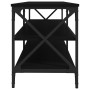 TV stand made of black plywood wood 140x40x50 cm by vidaXL, TV Furniture - Ref: Foro24-826724, Price: 74,21 €, Discount: %