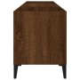 Brown oak plywood disc cabinet 121x38x48 cm by vidaXL, CD and DVD storage - Ref: Foro24-831940, Price: 107,70 €, Discount: %