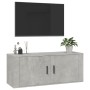 Concrete gray wall TV cabinet 100x34.5x40 cm by vidaXL, TV Furniture - Ref: Foro24-816636, Price: 65,93 €, Discount: %