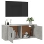 Concrete gray wall TV cabinet 100x34.5x40 cm by vidaXL, TV Furniture - Ref: Foro24-816636, Price: 65,93 €, Discount: %