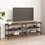 TV-Schrank aus geräuchertem Eichensperrholz, 140 x 30 x 50 cm von vidaXL, TV-Möbel - Ref: Foro24-826746, Preis: 65,21 €, Raba...