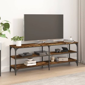 Mueble de TV madera contrachapada roble ahumado 140x30x50 cm de vidaXL, Muebles TV - Ref: Foro24-826746, Precio: 61,99 €, Des...