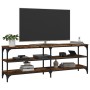 Smoked oak plywood TV cabinet 140x30x50 cm by vidaXL, TV Furniture - Ref: Foro24-826746, Price: 65,21 €, Discount: %