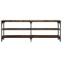 Smoked oak plywood TV cabinet 140x30x50 cm by vidaXL, TV Furniture - Ref: Foro24-826746, Price: 65,21 €, Discount: %