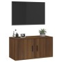 Mueble para TV de pared roble marrón 80x34,5x40 cm de vidaXL, Muebles TV - Ref: Foro24-816631, Precio: 59,99 €, Descuento: %