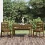 Garden dining set 4 pieces solid honey brown pine wood by vidaXL, Garden sets - Ref: Foro24-3154704, Price: 244,77 €, Discoun...