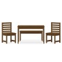 Set de comedor de jardín 4 pzas madera maciza pino marrón miel de vidaXL, Conjuntos de jardín - Ref: Foro24-3154704, Precio: ...