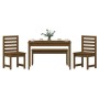 Set de comedor de jardín 4 pzas madera maciza pino marrón miel de vidaXL, Conjuntos de jardín - Ref: Foro24-3154704, Precio: ...