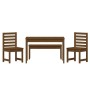 Set de comedor de jardín 4 pzas madera maciza pino marrón miel de vidaXL, Conjuntos de jardín - Ref: Foro24-3154704, Precio: ...