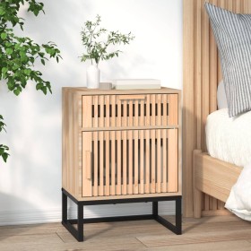 Mesita de noche hierro y madera contrachapada 40x30x55,5 cm de vidaXL, Mesitas de noche - Ref: Foro24-352095, Precio: 70,99 €...