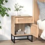 Iron and plywood bedside table 40x30x55.5 cm by vidaXL, Nightstands - Ref: Foro24-352095, Price: 64,34 €, Discount: %