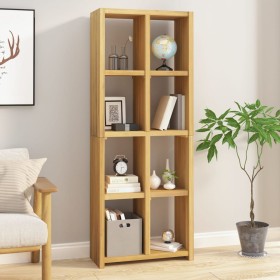 Estantería de madera maciza de teca 70x30x180 cm de vidaXL, Librerías y estanterías - Ref: Foro24-340878, Precio: 239,99 €, D...