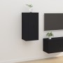 Mueble para TV de pared negro 40x34,5x80 cm de vidaXL, Muebles TV - Ref: Foro24-816673, Precio: 37,89 €, Descuento: %