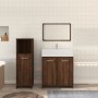 3-piece bathroom furniture set in brown oak plywood by vidaXL, Bathroom furniture - Ref: Foro24-3154408, Price: 89,85 €, Disc...