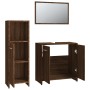 Set de muebles baño 3 pzas madera contrachapada roble marrón de vidaXL, Muebles de baño - Ref: Foro24-3154408, Precio: 89,85 ...