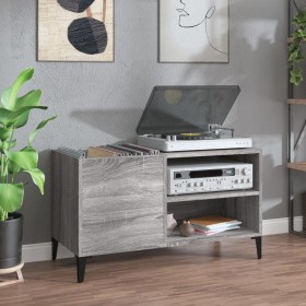 Mueble discos madera contrachapada gris sonoma 84,5x38x48 cm de vidaXL, Almacenamiento para CD y DVD - Ref: Foro24-831955, Pr...