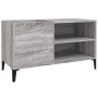 Mueble discos madera contrachapada gris sonoma 84,5x38x48 cm de vidaXL, Almacenamiento para CD y DVD - Ref: Foro24-831955, Pr...