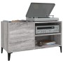 Mueble discos madera contrachapada gris sonoma 84,5x38x48 cm de vidaXL, Almacenamiento para CD y DVD - Ref: Foro24-831955, Pr...