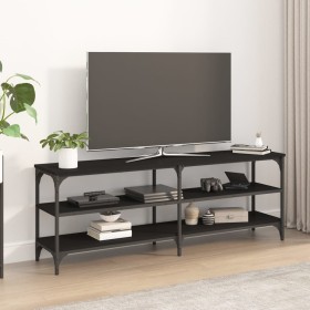 Black plywood TV cabinet 140x30x50 cm by vidaXL, TV Furniture - Ref: Foro24-826744, Price: 75,06 €, Discount: %