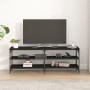 Black plywood TV cabinet 140x30x50 cm by vidaXL, TV Furniture - Ref: Foro24-826744, Price: 75,99 €, Discount: %