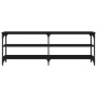 Black plywood TV cabinet 140x30x50 cm by vidaXL, TV Furniture - Ref: Foro24-826744, Price: 75,99 €, Discount: %