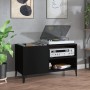 Black plywood record cabinet 84.5x38x48 cm by vidaXL, CD and DVD storage - Ref: Foro24-831950, Price: 72,66 €, Discount: %