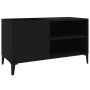 Black plywood record cabinet 84.5x38x48 cm by vidaXL, CD and DVD storage - Ref: Foro24-831950, Price: 72,66 €, Discount: %