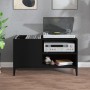 Black plywood record cabinet 84.5x38x48 cm by vidaXL, CD and DVD storage - Ref: Foro24-831950, Price: 72,66 €, Discount: %