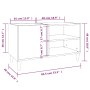 Mueble para discos madera contrachapada negro 84,5x38x48 cm de vidaXL, Almacenamiento para CD y DVD - Ref: Foro24-831950, Pre...