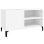 Plywood white record storage unit 84.5x38x48 cm by vidaXL, CD and DVD storage - Ref: Foro24-831949, Price: 70,80 €, Discount: %