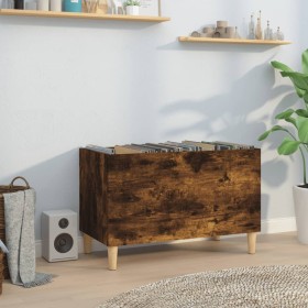 Smoked oak plywood disc cabinet 74.5x38x48 cm by vidaXL, CD and DVD storage - Ref: Foro24-831962, Price: 43,20 €, Discount: %