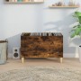 Smoked oak plywood disc cabinet 74.5x38x48 cm by vidaXL, CD and DVD storage - Ref: Foro24-831962, Price: 43,11 €, Discount: %