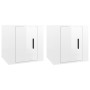 Muebles para TV de pared 2 uds blanco brillante 40x34,5x40 cm de vidaXL, Muebles TV - Ref: Foro24-816645, Precio: 54,07 €, De...