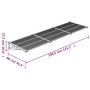 Black polycarbonate door canopy 358.5x90 cm by vidaXL, Awnings - Ref: Foro24-153702, Price: 102,43 €, Discount: %