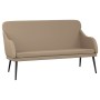 Banco de cuero sintético color capuchino 110x76x80 cm de vidaXL, Bancos - Ref: Foro24-351435, Precio: 101,08 €, Descuento: %