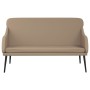 Banco de cuero sintético color capuchino 110x76x80 cm de vidaXL, Bancos - Ref: Foro24-351435, Precio: 101,08 €, Descuento: %