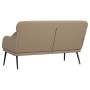 Banco de cuero sintético color capuchino 110x76x80 cm de vidaXL, Bancos - Ref: Foro24-351435, Precio: 101,08 €, Descuento: %