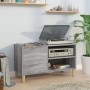 Mueble discos madera contrachapada gris sonoma 84,5x38x48 cm de vidaXL, Almacenamiento para CD y DVD - Ref: Foro24-831947, Pr...