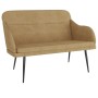 Brown velvet bench 110x76x80 cm by vidaXL, Banks - Ref: Foro24-351451, Price: 93,32 €, Discount: %