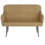 Brown velvet bench 110x76x80 cm by vidaXL, Banks - Ref: Foro24-351451, Price: 93,32 €, Discount: %