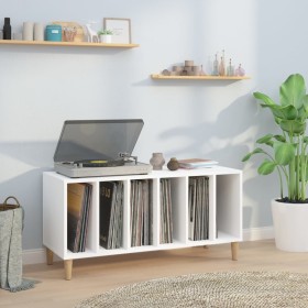 White plywood record cabinet 100x38x48 cm by vidaXL, CD and DVD storage - Ref: Foro24-831973, Price: 83,61 €, Discount: %