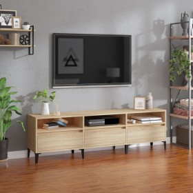 Mueble de TV madera contrachapada roble Sonoma 150x30x44,5 cm de vidaXL, Muebles TV - Ref: Foro24-831920, Precio: 97,82 €, De...