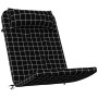 Cojines para silla Adirondack 2 uds tela Oxford a cuadros negro de vidaXL, Cojines para sillas y sofás - Ref: Foro24-361846, ...