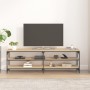 Mueble de TV madera contrachapada roble Sonoma 160x30x50 cm de vidaXL, Muebles TV - Ref: Foro24-826750, Precio: 68,29 €, Desc...