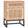 Mesitas noche 2 uds hierro y madera contrachapada 40x30x55,5 cm de vidaXL, Mesitas de noche - Ref: Foro24-352096, Precio: 108...