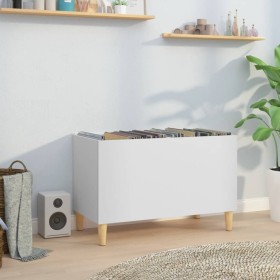 White plywood record cabinet 74.5x38x48 cm by vidaXL, CD and DVD storage - Ref: Foro24-831957, Price: 41,99 €, Discount: %