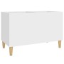 White plywood record cabinet 74.5x38x48 cm by vidaXL, CD and DVD storage - Ref: Foro24-831957, Price: 42,46 €, Discount: %