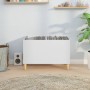 White plywood record cabinet 74.5x38x48 cm by vidaXL, CD and DVD storage - Ref: Foro24-831957, Price: 42,46 €, Discount: %