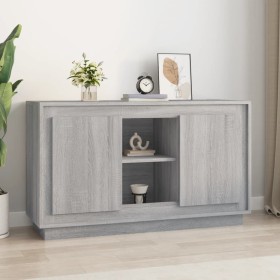 Aparador de madera contrachapada gris Sonoma 102x35x60 cm de vidaXL, Aparadores - Ref: Foro24-831883, Precio: 98,09 €, Descue...